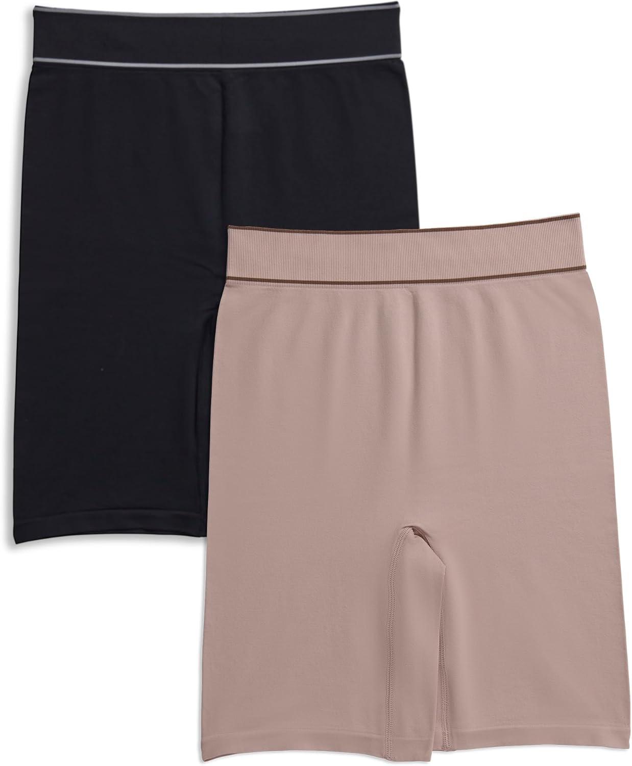 imageTommy Hilfiger womens Seamless Bike Short 2packBlackBalanced Beige