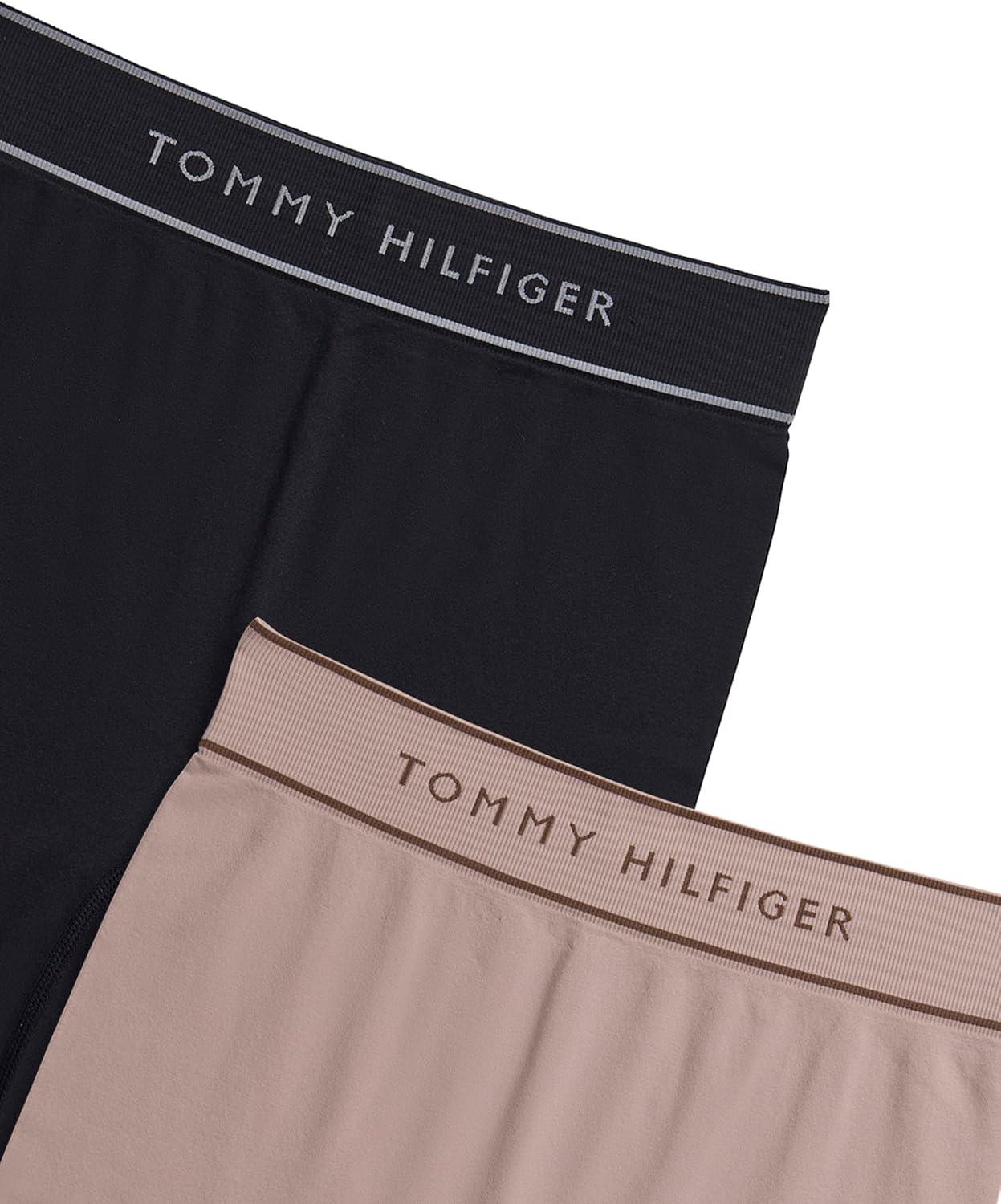 imageTommy Hilfiger womens Seamless Bike Short 2packBlackBalanced Beige