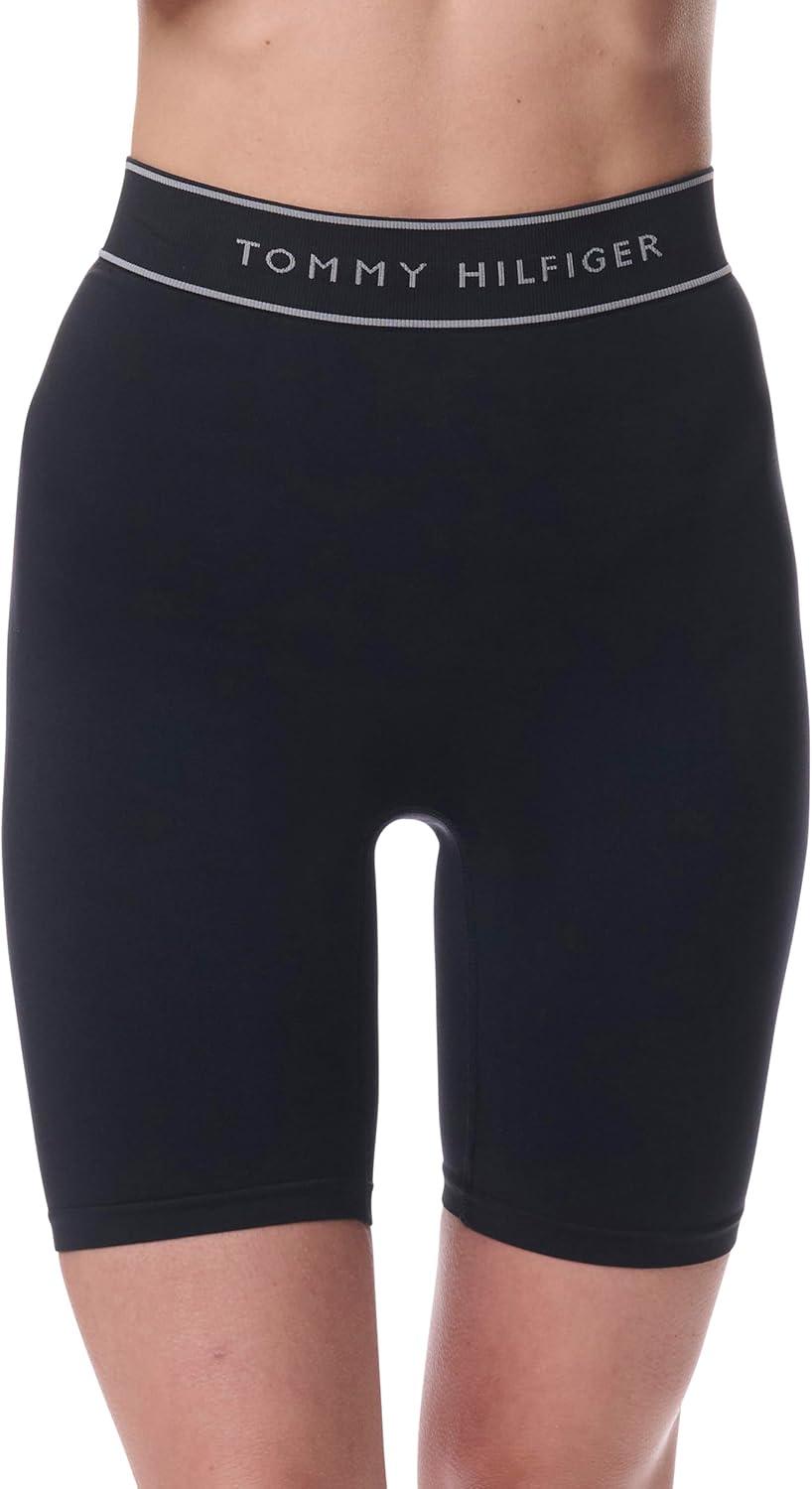 imageTommy Hilfiger womens Seamless Bike Short 2packBlackBalanced Beige