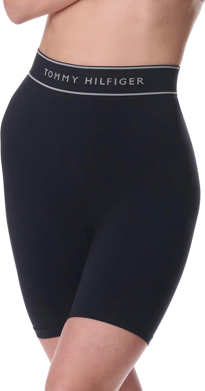 imageTommy Hilfiger womens Seamless Bike Short 2packBlackBalanced Beige