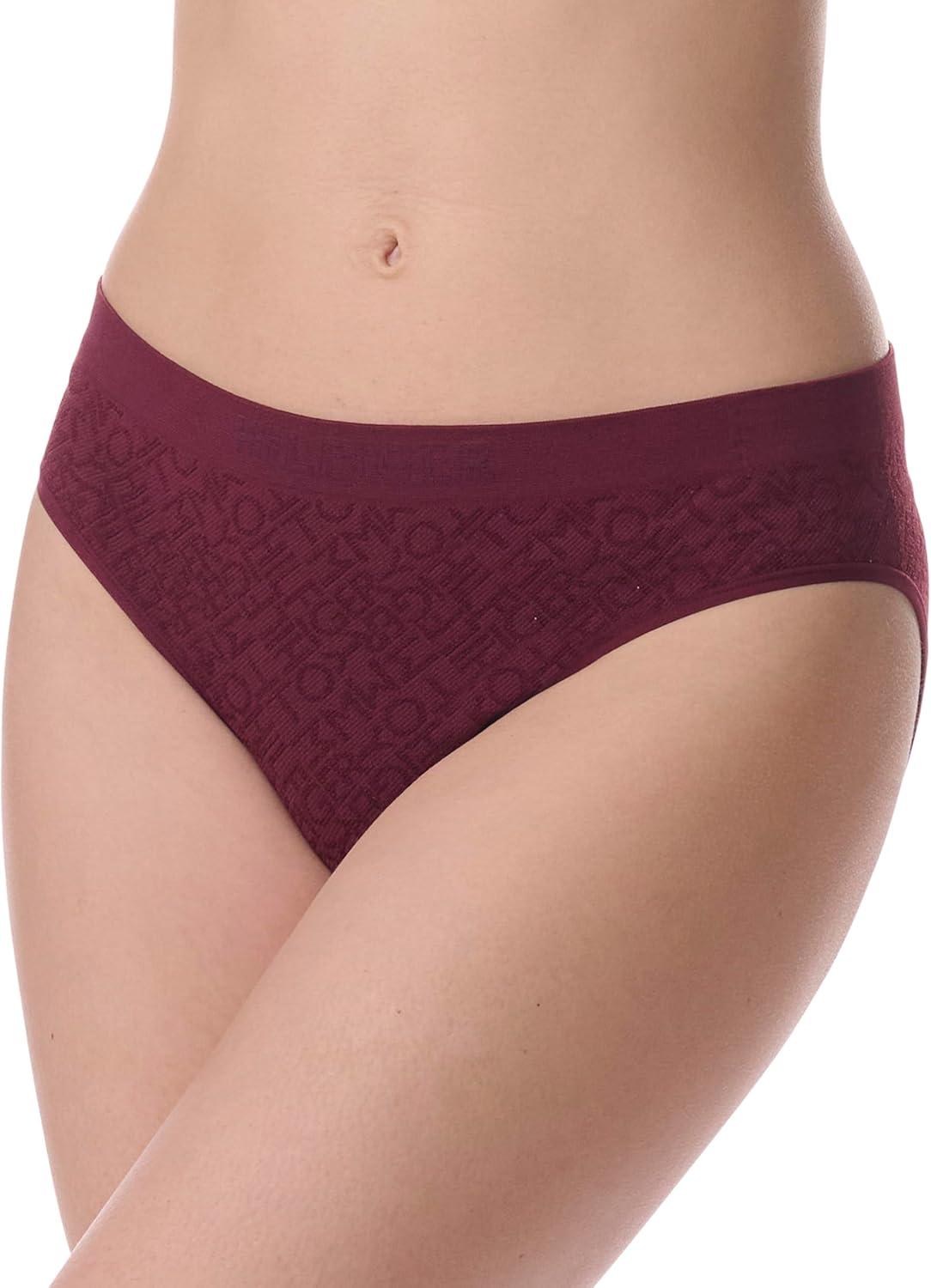 imageTommy Hilfiger womens Seamless Matte ampamp Shine Bikini Underwear 3packWindsor WineBalanced BeigeBlack
