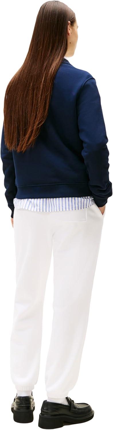 imageTommy Jeans womens Medium Weight Pullover Crewneck With Flag Logo DetailDark Night Navy