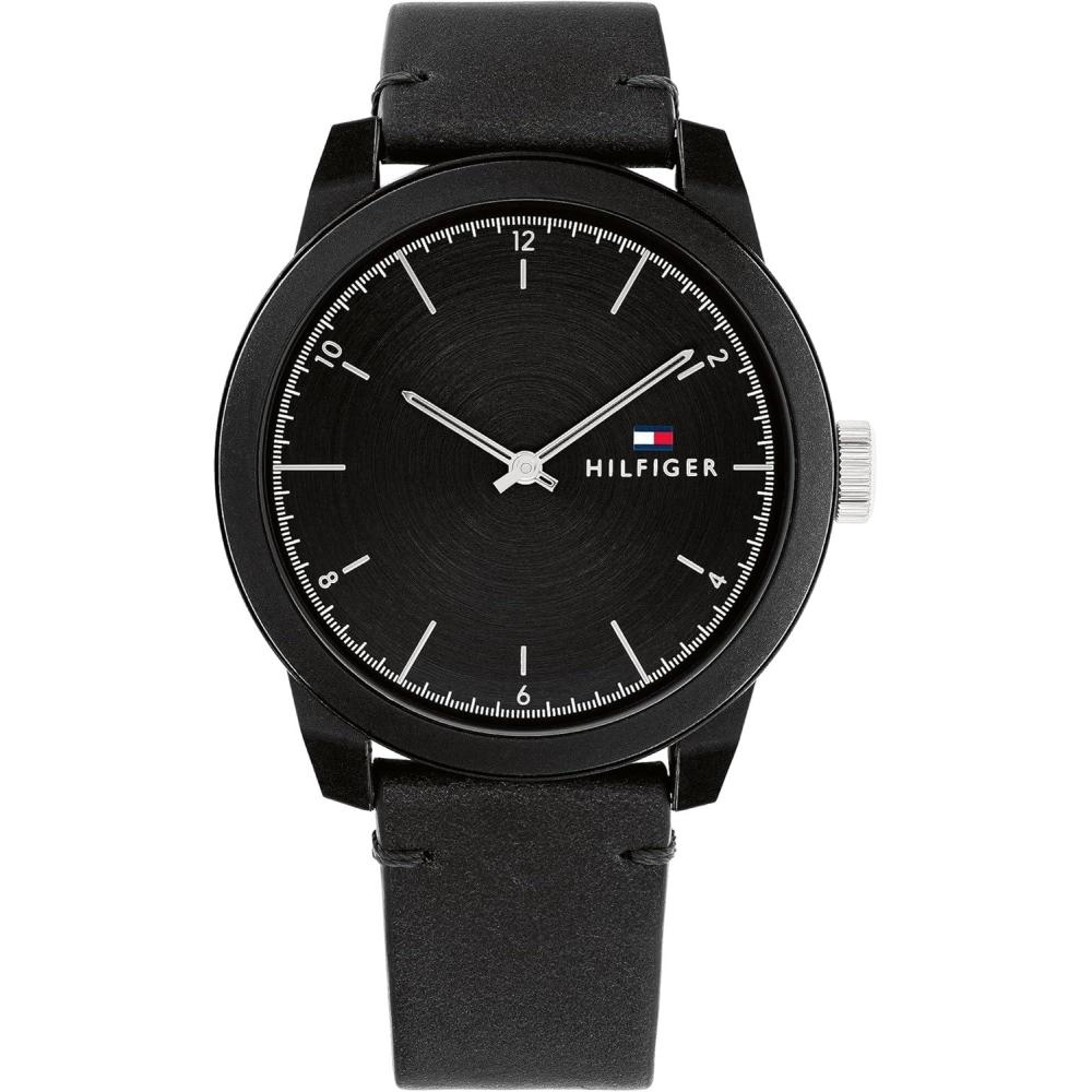 imageTommy Hilfiger Mens Quartz Watch with Black Dial Model 1710542