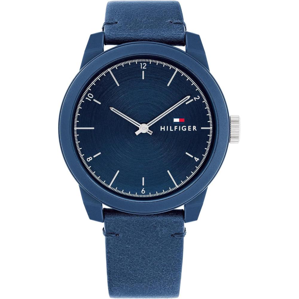 imageTommy Hilfiger Mens Quartz Watch with Blue Dial Model 1710543