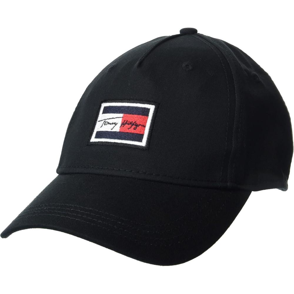 imageTommy Hilfiger Mens Signature Baseball CapTh Deep Black