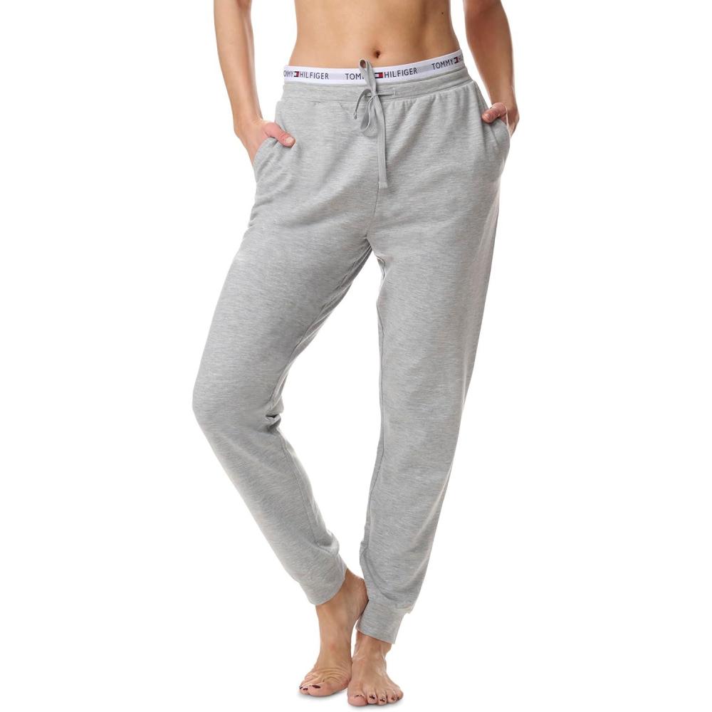 imageTommy Hilfiger Womens Logo Waistband JoggersHeather Grey