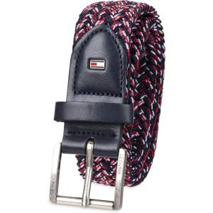 Tommy Hilfiger Big Boys’ Casual Belt for Jeans Pants Uniform(Multi)