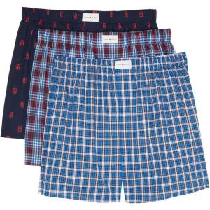 Tommy Hilfiger Cotton Classics Woven Boxer 3-Pack(Paris Blue)
