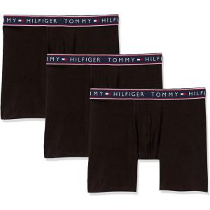 Tommy Hilfiger Cotton Stretch Boxer Brief 3-Pack(Black)