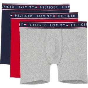 Tommy Hilfiger Cotton Stretch Boxer Brief 3-Pack(Mahogany)
