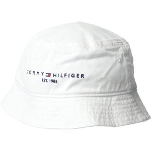 Tommy Hilfiger Mens Bucket Hat(Crisp White)