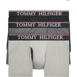 Tommy Hilfiger Men’s Cool Microfiber 3-Pack Trunk(Black)