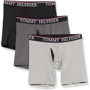 Tommy Hilfiger Men’s Cool Microfiber 3-pack Boxer Brief(Black)