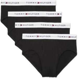 Tommy Hilfiger Men’s Cotton Classic 4-Pack Brief(4 Black)
