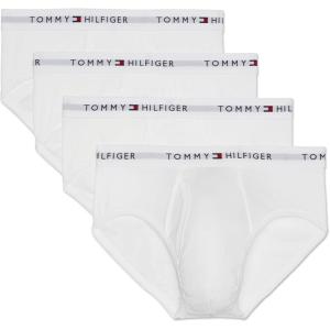 Tommy Hilfiger Men’s Cotton Classic 4-Pack Brief(4 White)