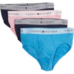 Tommy Hilfiger Men’s Cotton Classic 4-Pack Brief(Medium Pink)