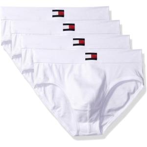 Tommy Hilfiger Men’s Cotton Classic 4-Pack Brief(Whiteflag)