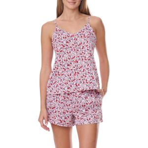 Tommy Hilfiger Women’s Cami and Boxer Shorts Pajama Set(Packed Multi Daisy)