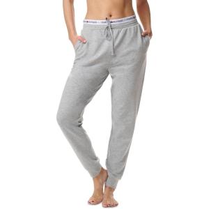 Tommy Hilfiger Womens Logo Waistband Joggers(Heather Grey)