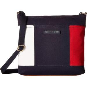 Tommy Hilfiger Women’s Th Flag Canvas Crossbody Bag(Navy)