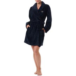 Tommy Hilfiger womens Long Sleeve Plush Robe(Sky Captain Tonal)