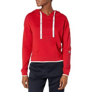 Tommy Hilfiger womens Womens Lounge Sleep Sweatshirt Hoodie(Apple Red)