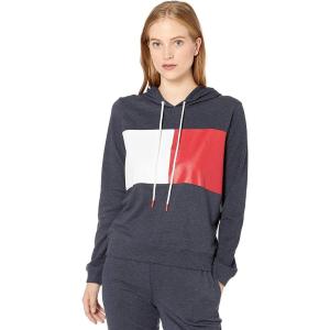 Tommy Hilfiger womens Womens Lounge Sleep Sweatshirt Hoodie(Peacoatblue)