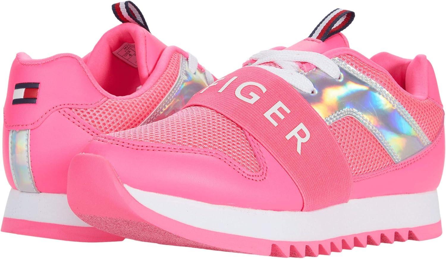 imageTommy Hilfiger Girls Leslee Jogger Little KidBig KidNeon PinkMetallic