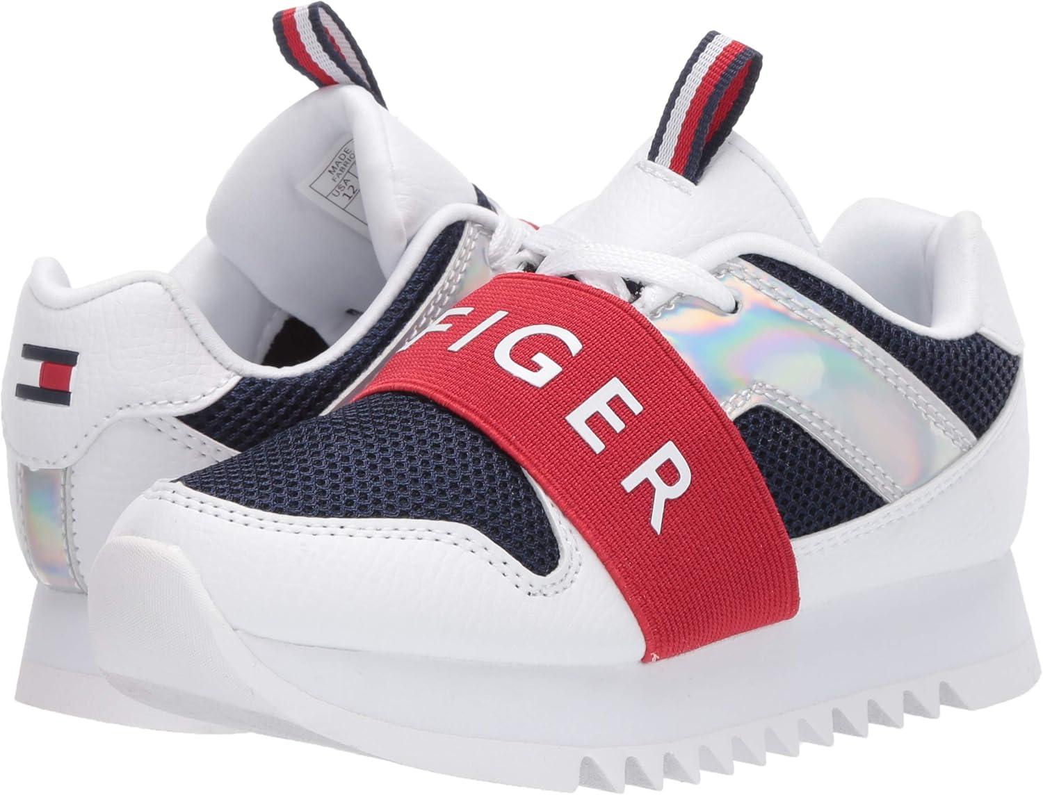 imageTommy Hilfiger Girls Leslee Jogger Little KidBig KidWhiteRedMetallic