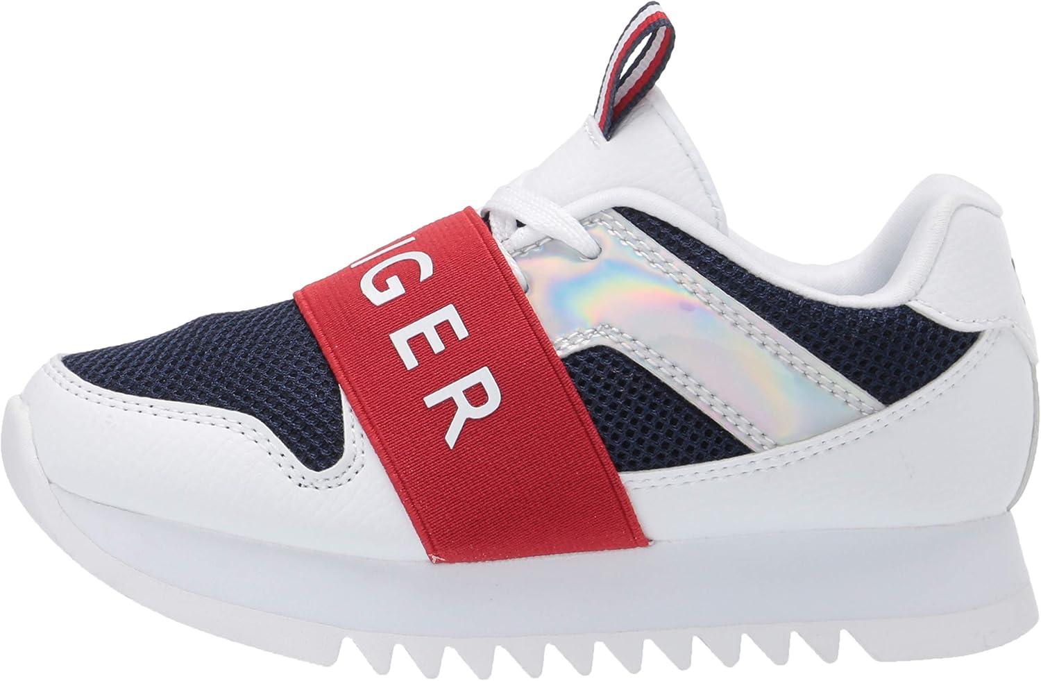 imageTommy Hilfiger Girls Leslee Jogger Little KidBig KidWhiteRedMetallic