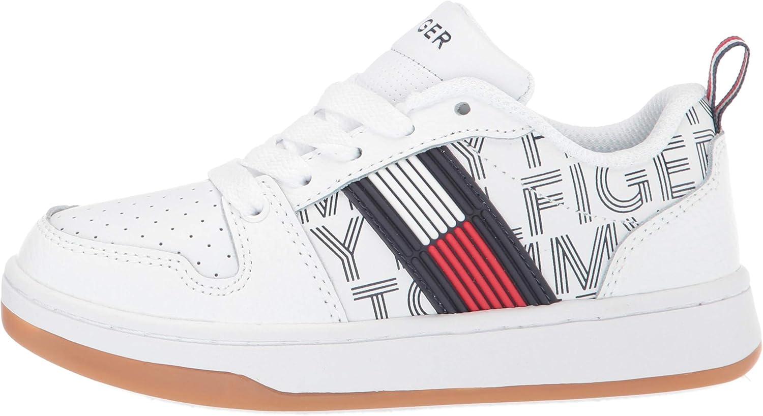 imageTommy Hilfiger Kids Cade Court Low Little Kid Big KidWhiteNavy
