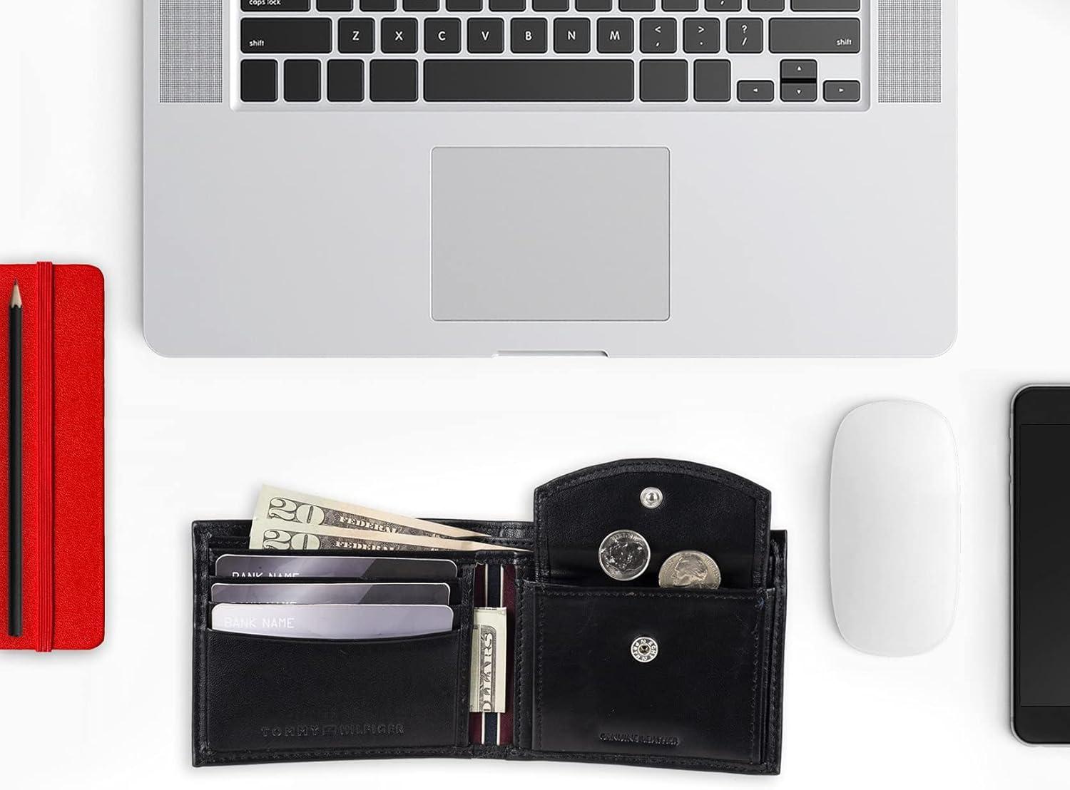 imageTommy Hilfiger Mens Stockon Coin WalletBlack