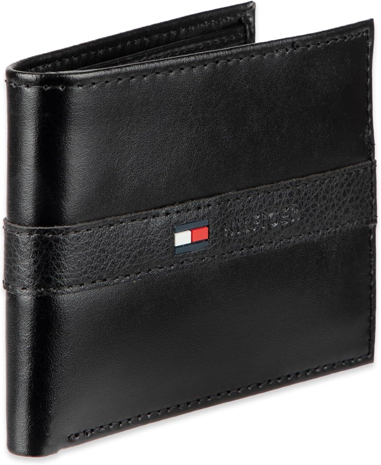 imageTommy Hilfiger Mens Stockon Coin WalletCasual Black Ranger