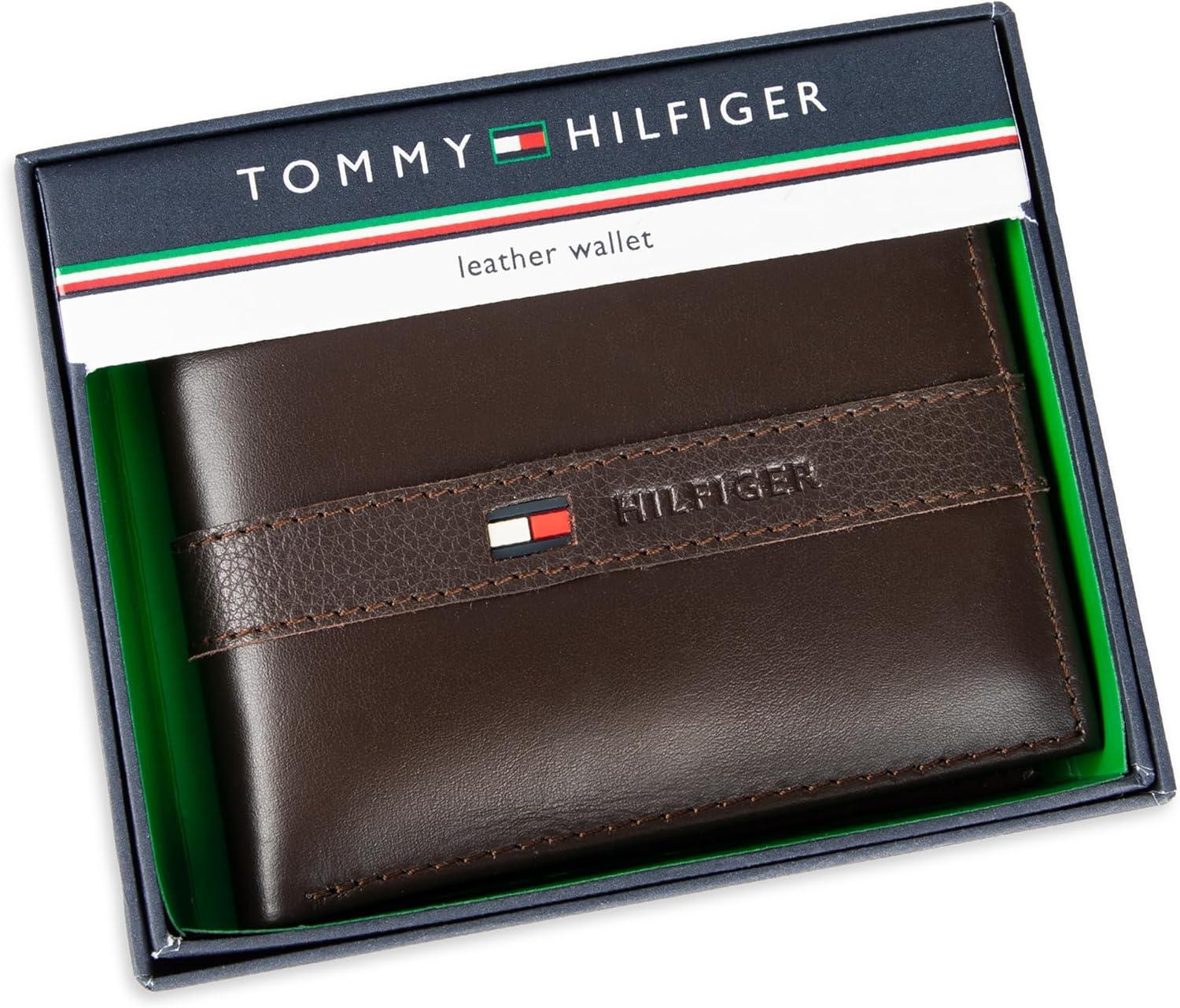 imageTommy Hilfiger Mens Stockon Coin WalletCasual Brown