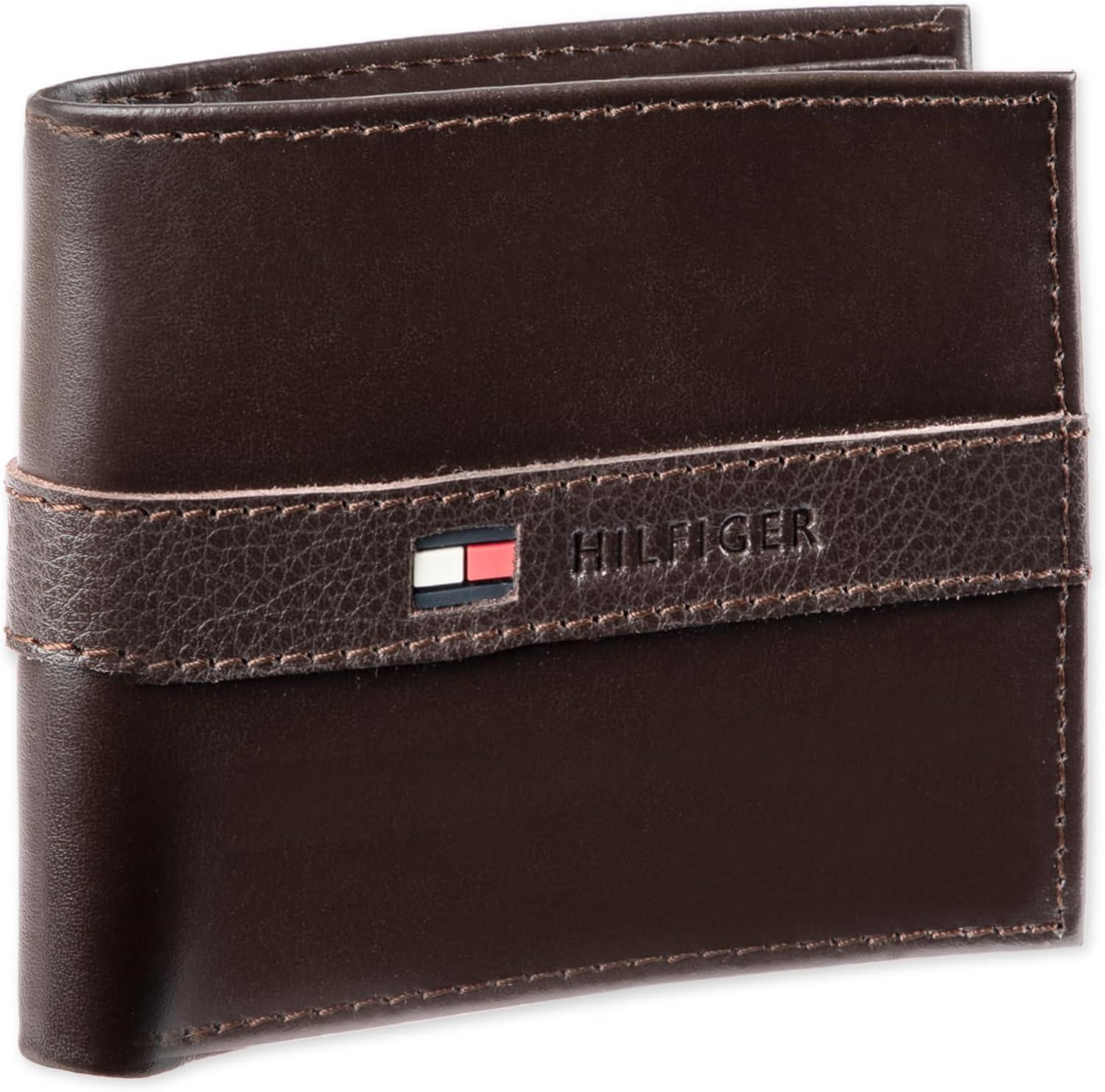 imageTommy Hilfiger Mens Stockon Coin WalletCasual Brown