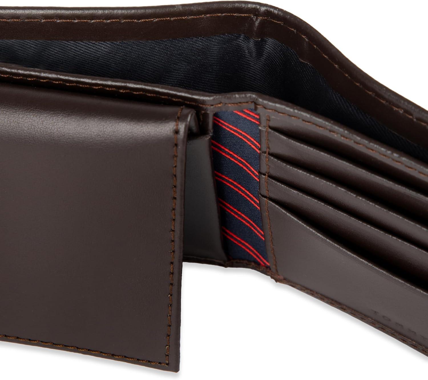 imageTommy Hilfiger Mens Stockon Coin WalletCasual Brown