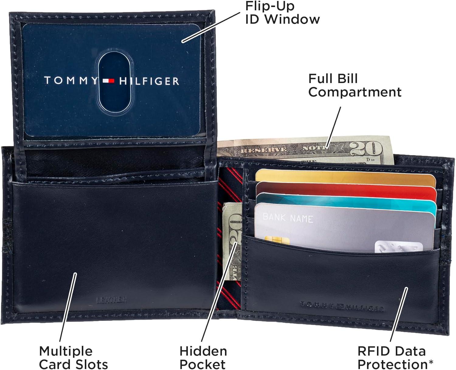 imageTommy Hilfiger Mens Stockon Coin WalletNavy Ned