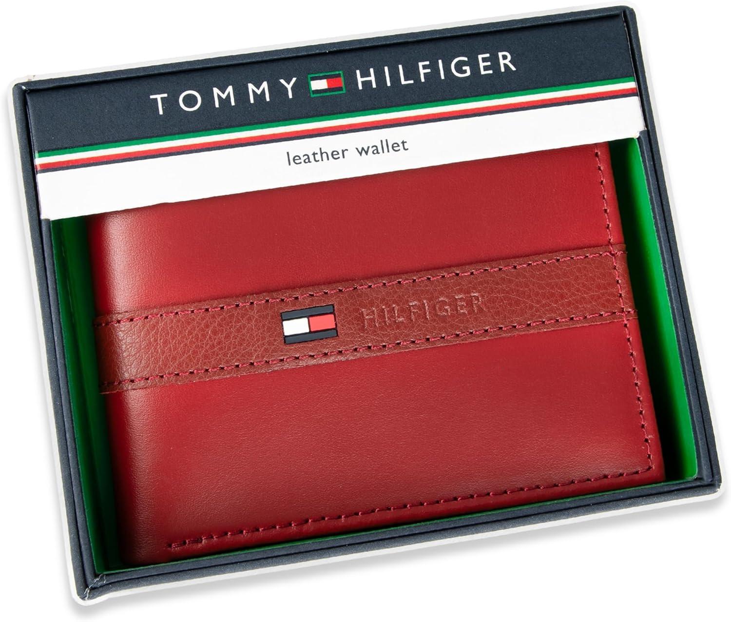 imageTommy Hilfiger Mens Stockon Coin WalletRed