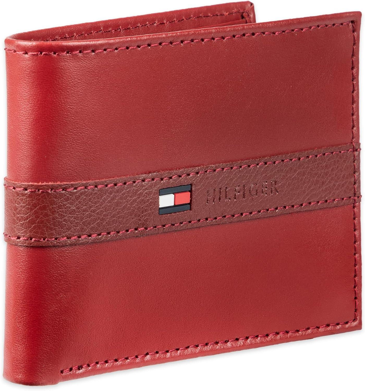 imageTommy Hilfiger Mens Stockon Coin WalletRed