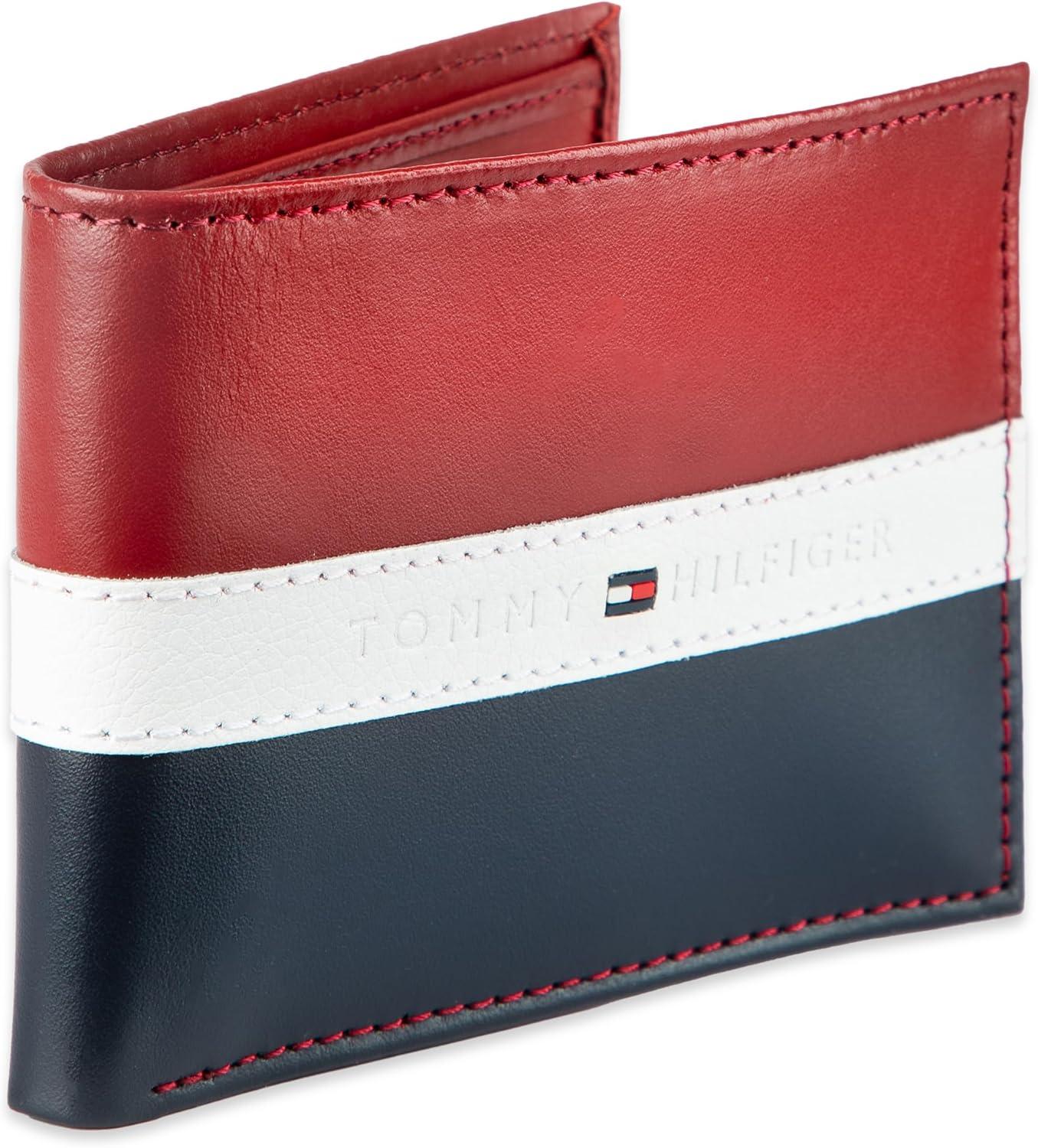 imageTommy Hilfiger Mens Stockon Coin WalletRedNavy