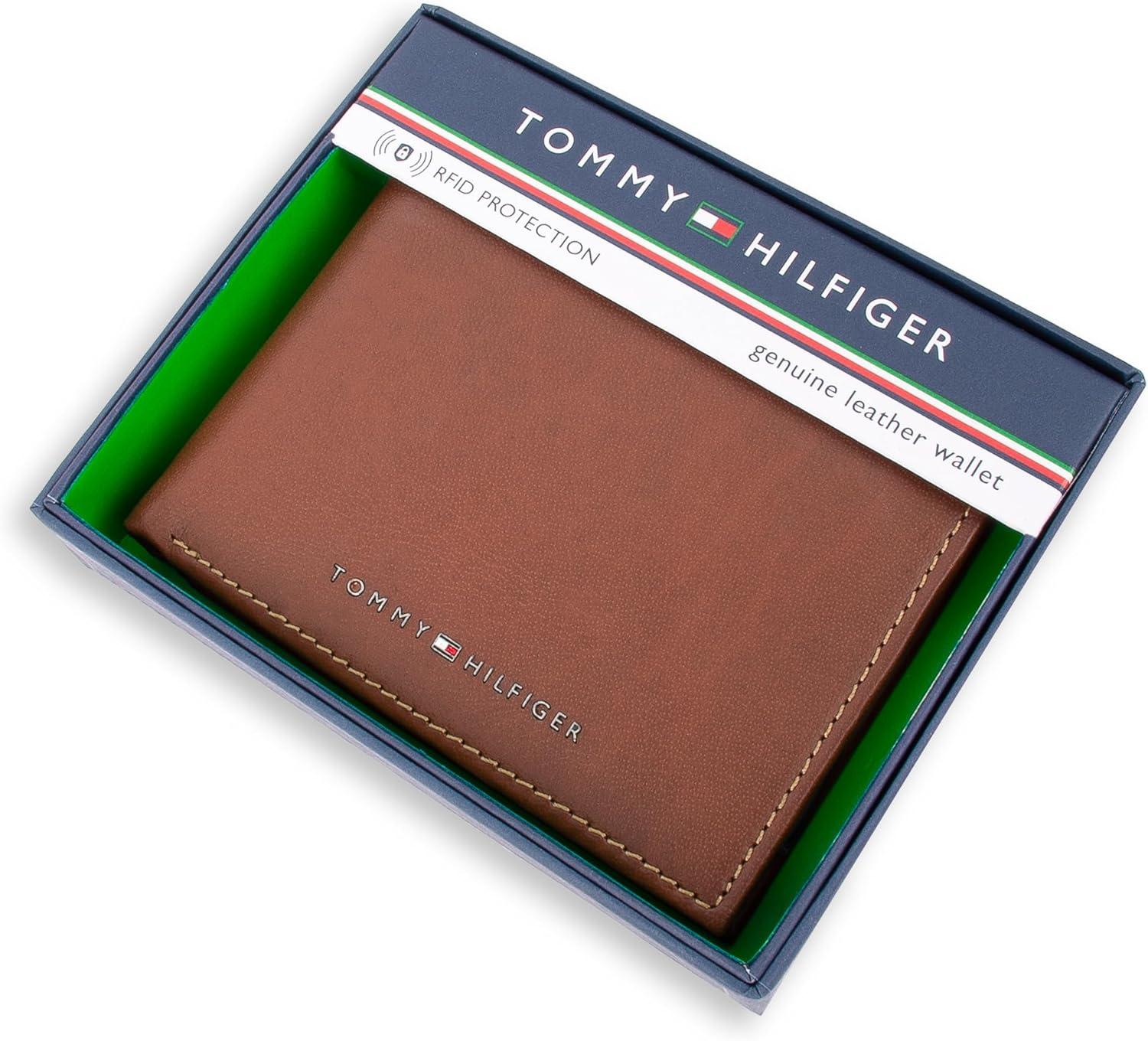imageTommy Hilfiger Mens Stockon Coin WalletTanNavy