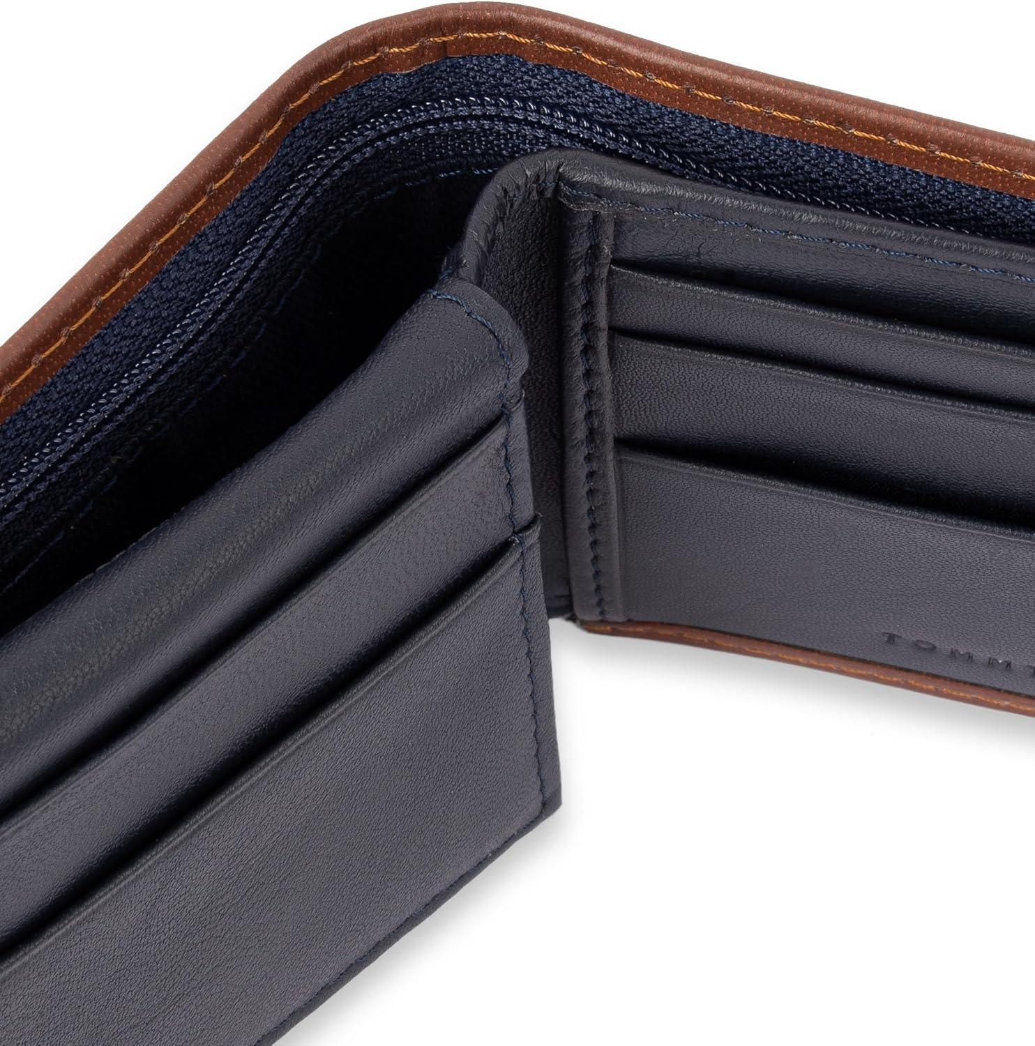 imageTommy Hilfiger Mens Stockon Coin WalletTanNavy