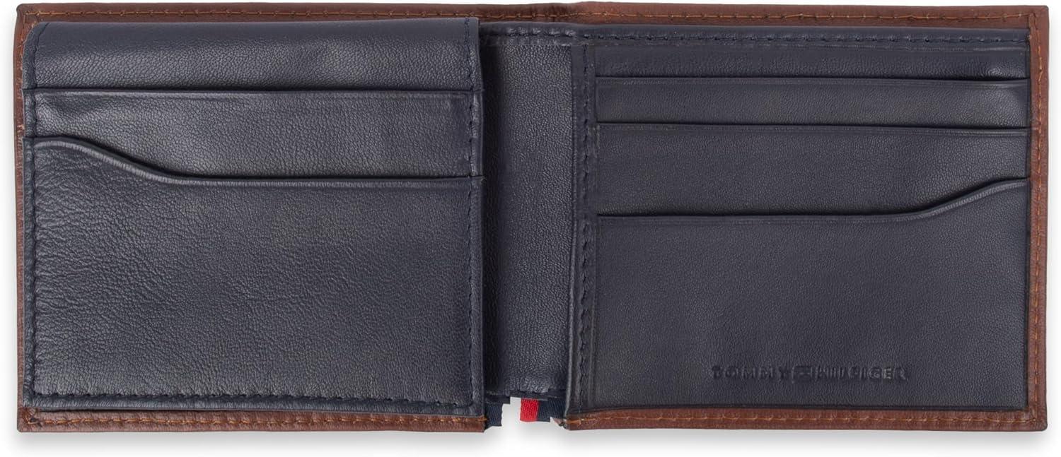 imageTommy Hilfiger Mens Stockon Coin WalletTanNavy