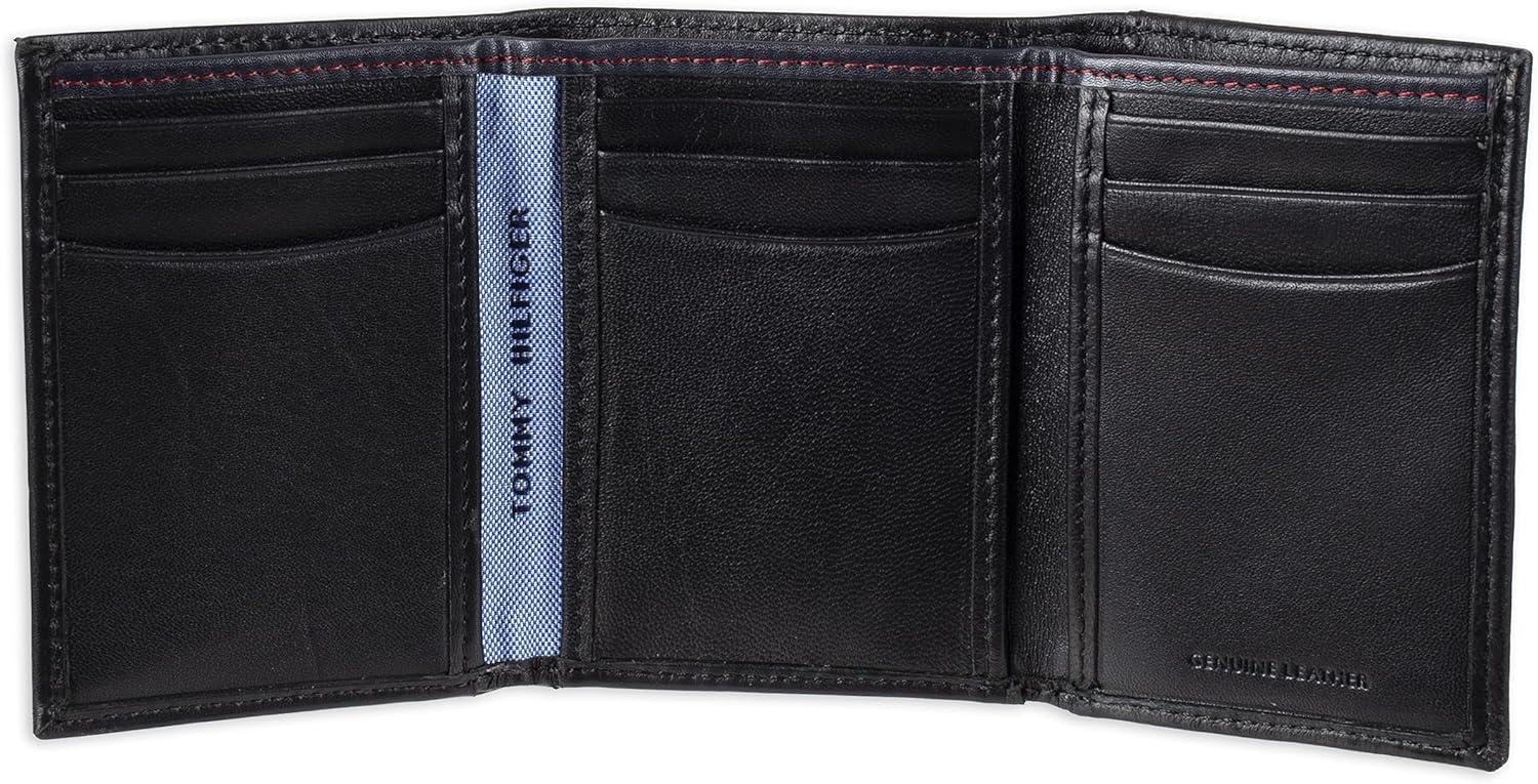 imageTommy Hilfiger Mens Trifold WalletOxford Black