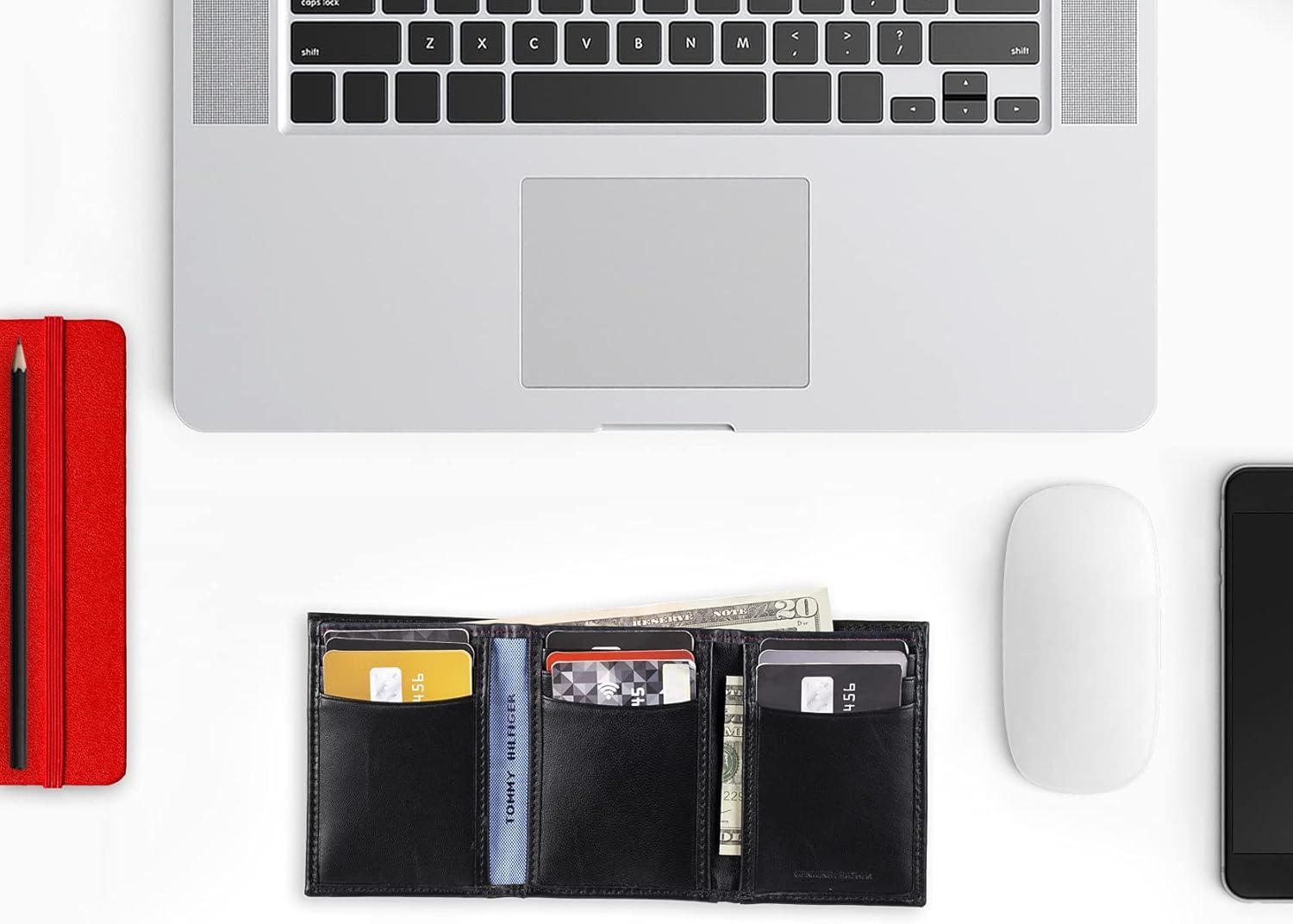 imageTommy Hilfiger Mens Trifold WalletOxford Black