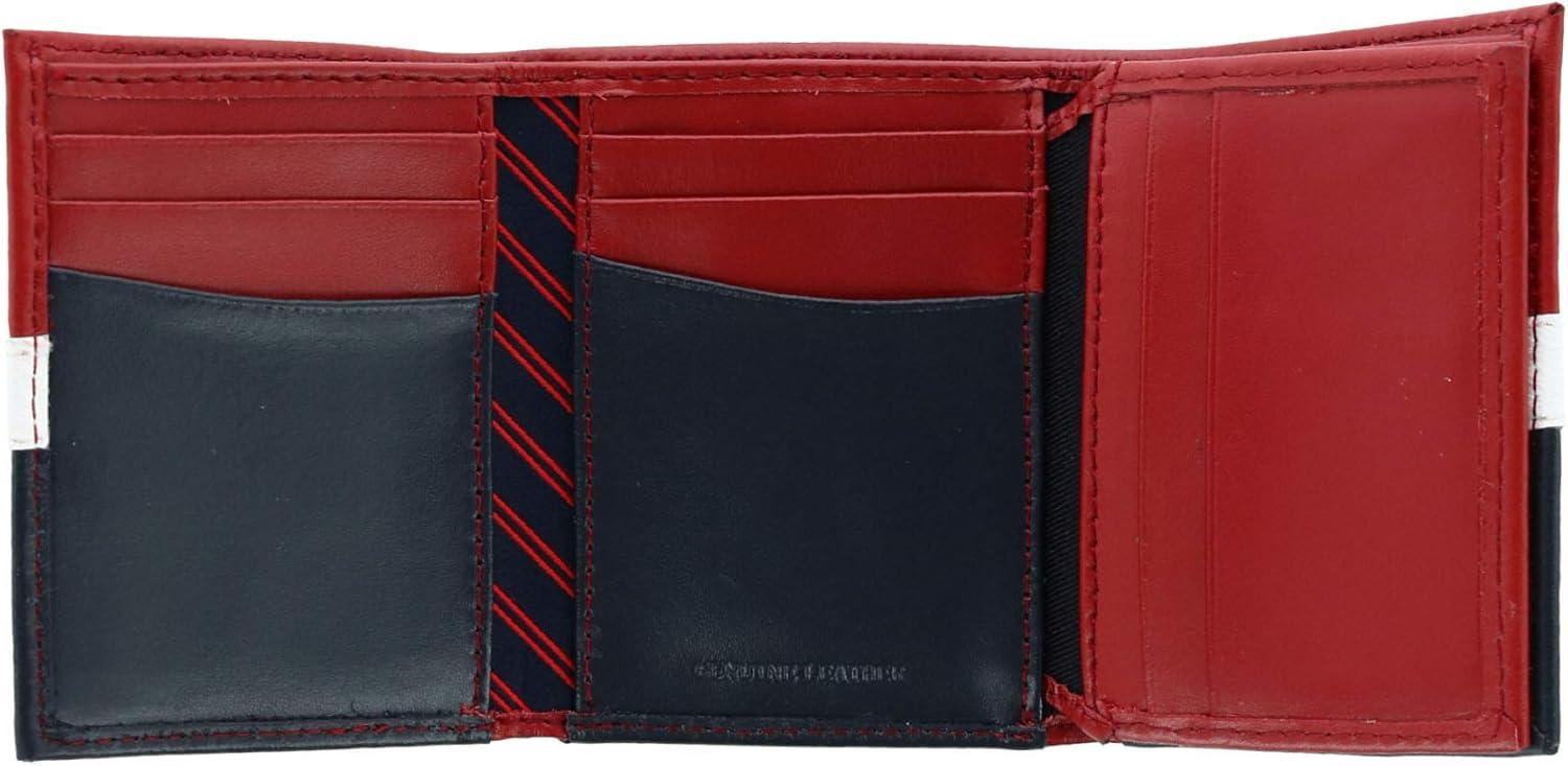 imageTommy Hilfiger Mens Trifold WalletRedWhiteBlue