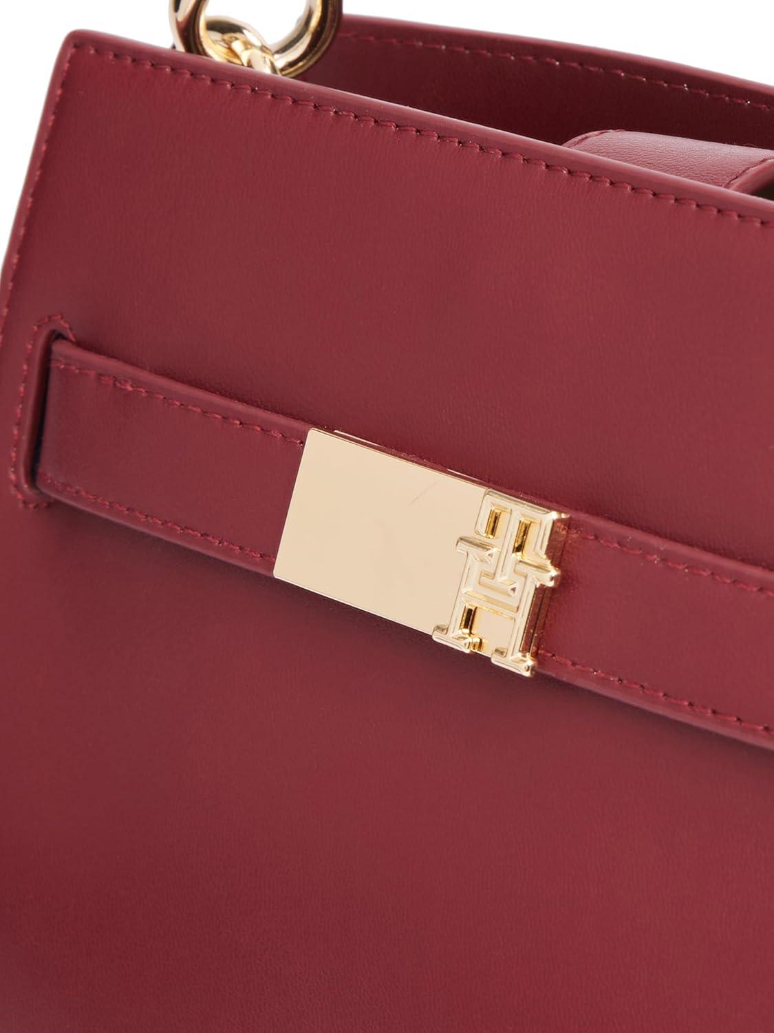 imageTommy Hilfiger womens Heritage Mini Stachel With Removable Crossbody StrapRaspberry Truffle