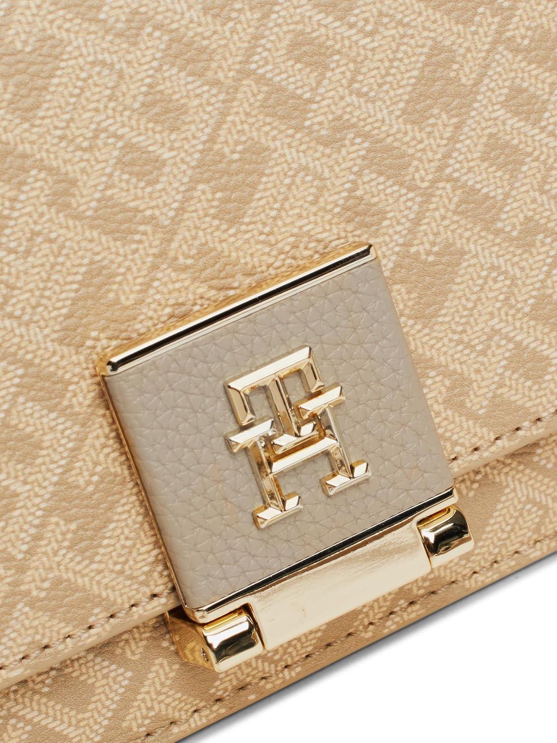 imageTommy Hilfiger womens Leather Crossbody Bag With Crossbody StrapBeige