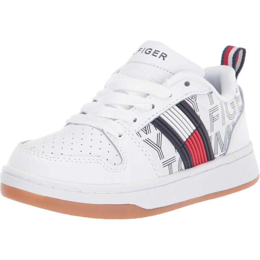 imageTommy Hilfiger Kids Cade Court Low Little Kid Big KidWhiteNavy