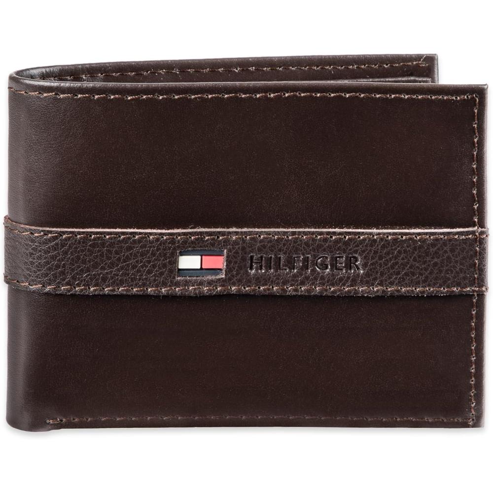 imageTommy Hilfiger Mens Stockon Coin WalletCasual Brown